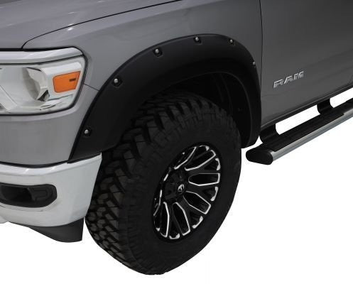 1.5" Pocket Style Fender Flares, Black, Front & Rear