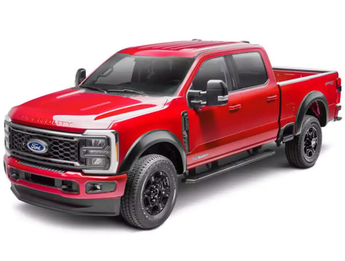 2" Extend-A-Fender Smooth Fender Flares, Black, Front & Rear