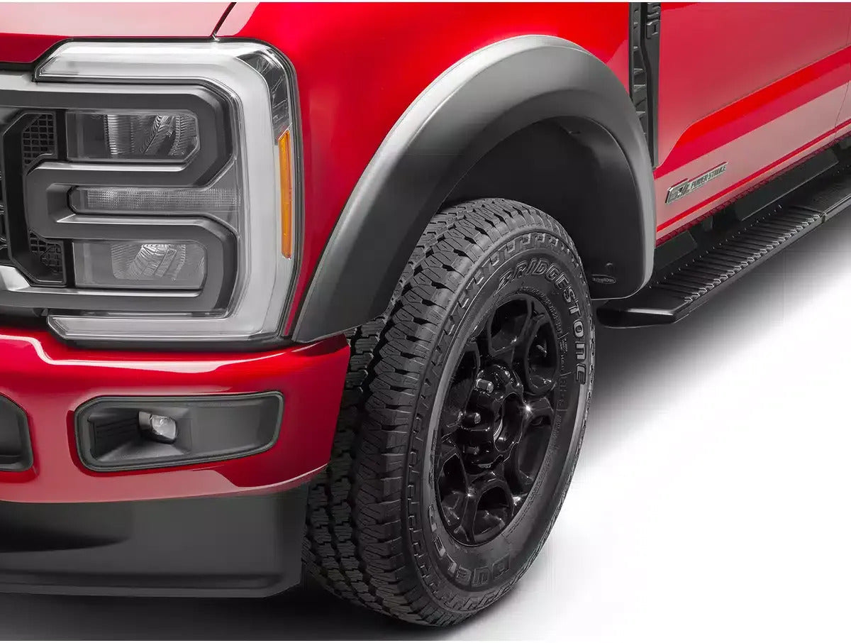 2" Extend-A-Fender Smooth Fender Flares, Black, Front & Rear