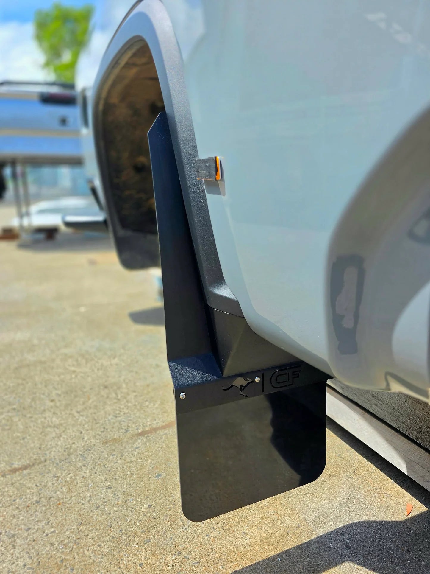 Chevrolet Silverado 2500 HD Front and Rear extended Mudflap brackets to suit 2020-2025