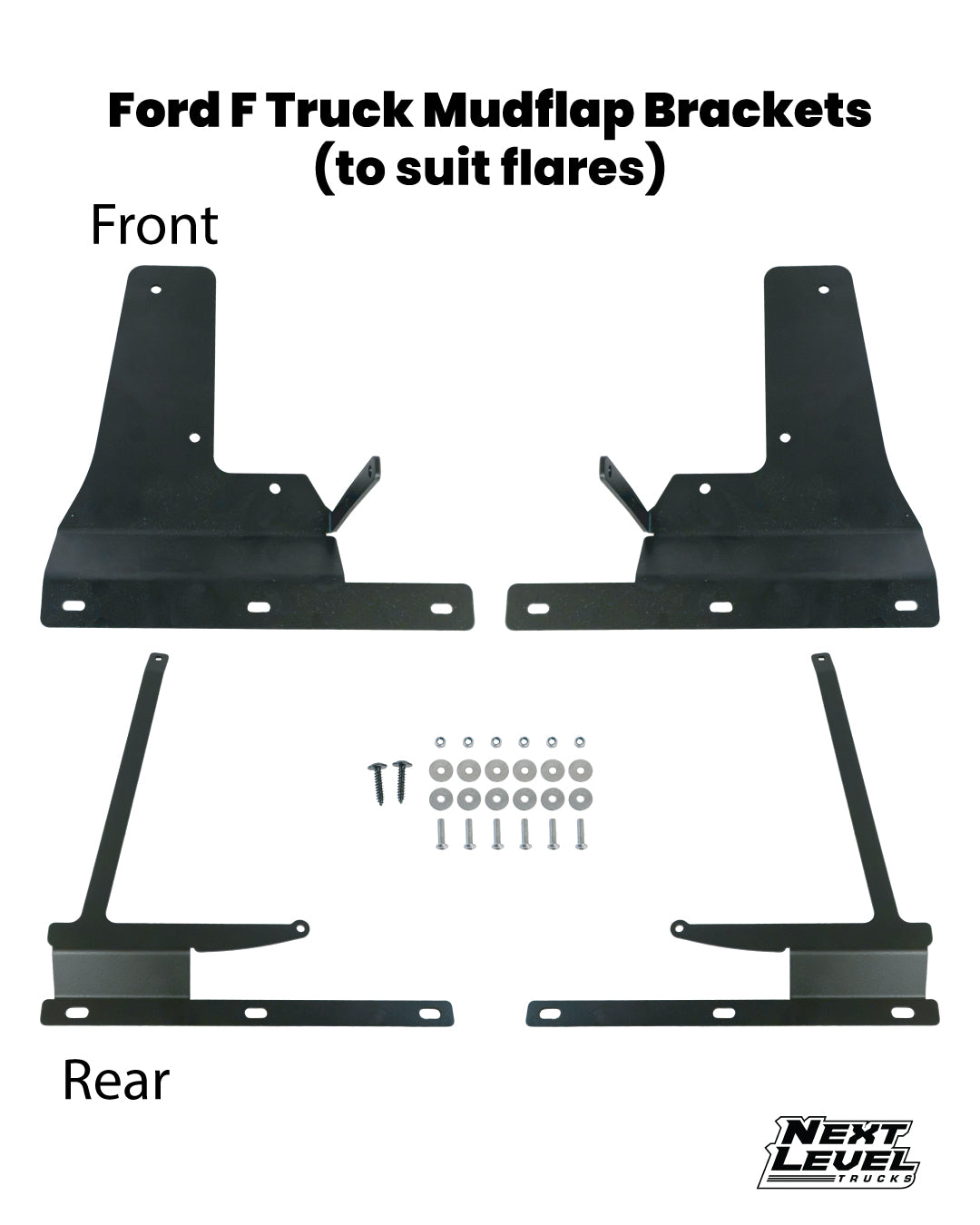 Front & Rear Mud Flaps to suit Ford F250 / F350 2023+