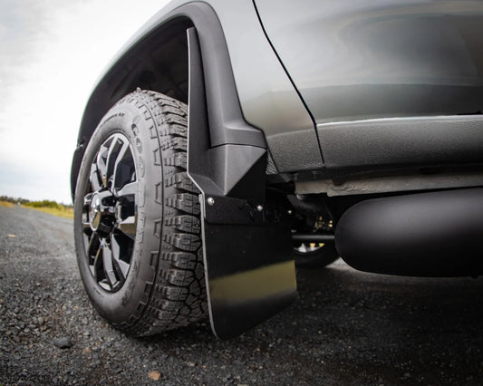 Chevrolet Silverado 2500 HD Front and Rear extended Mudflap brackets to suit 2020-2025