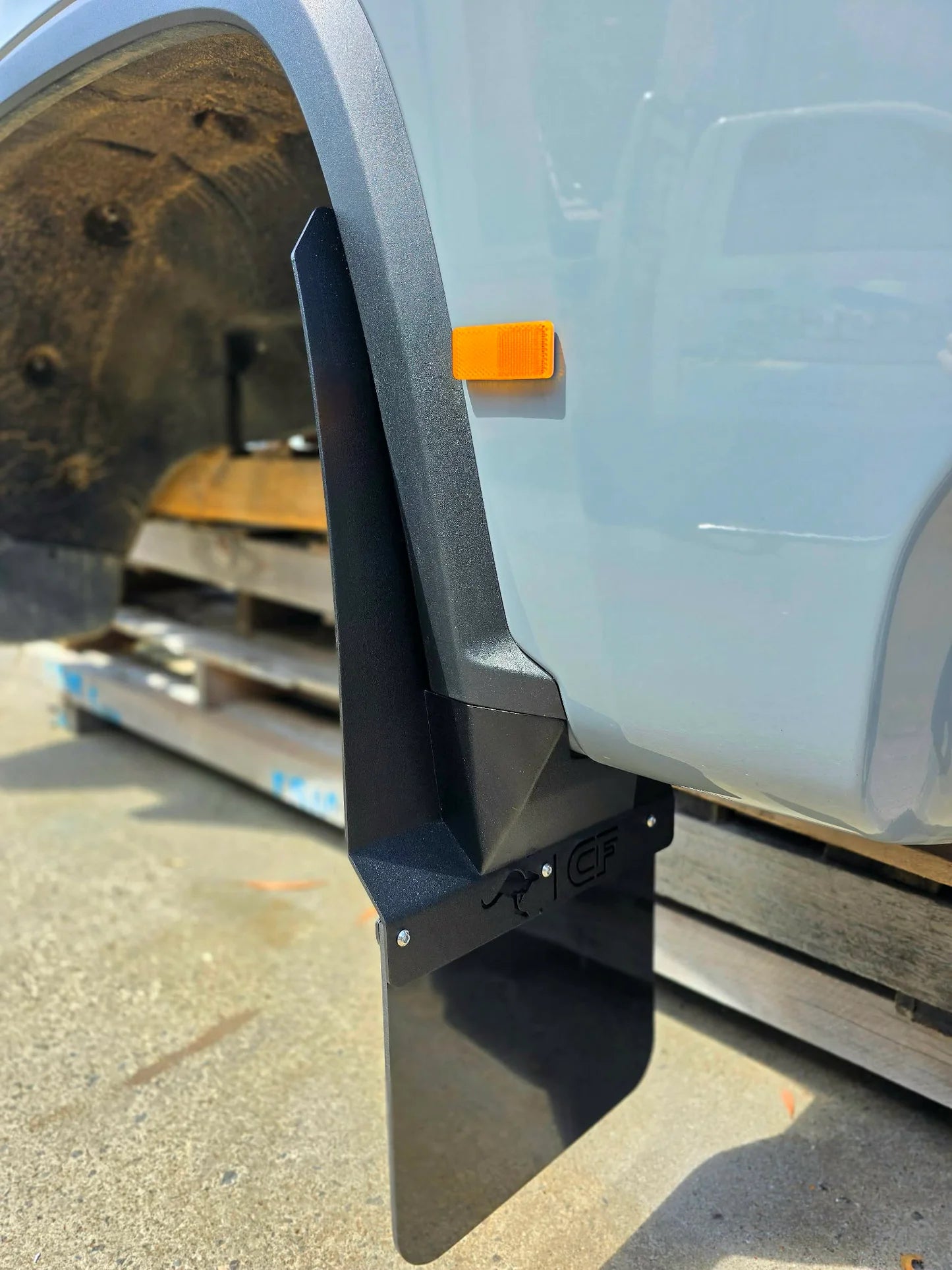 Chevrolet Silverado 2500 HD Front and Rear extended Mudflap brackets to suit 2020-2025