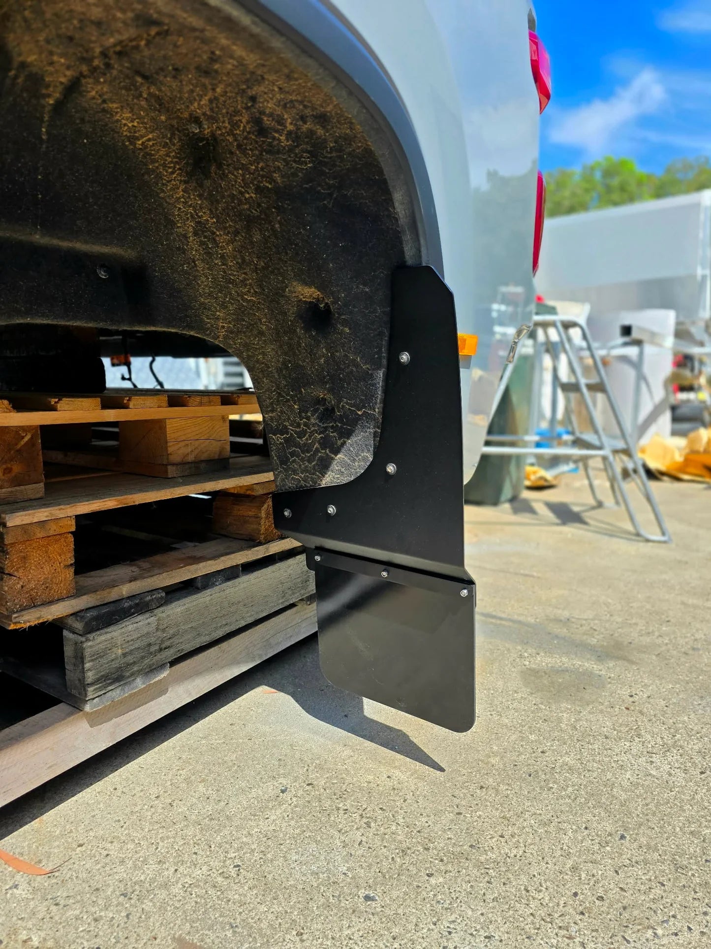 Chevrolet Silverado 2500 HD Front and Rear extended Mudflap brackets to suit 2020-2025