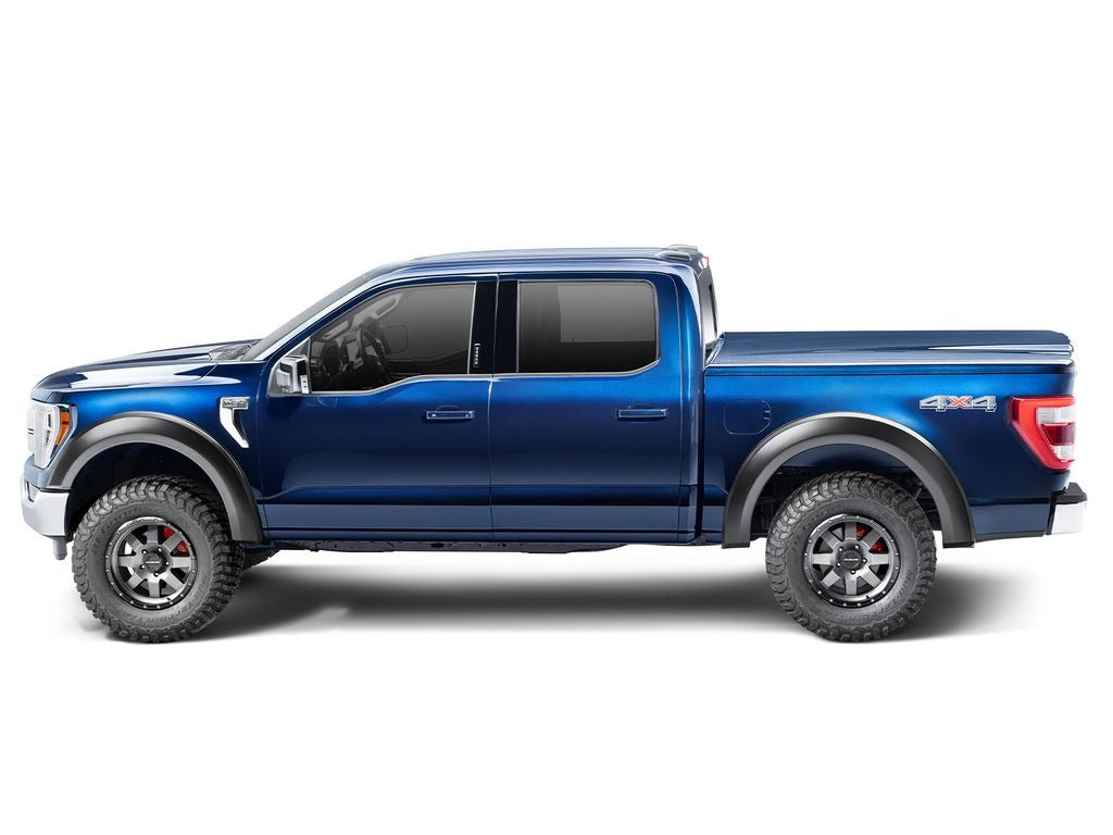 2" Extend-A-Fender Smooth Fender Flares, Black, Front & Rear