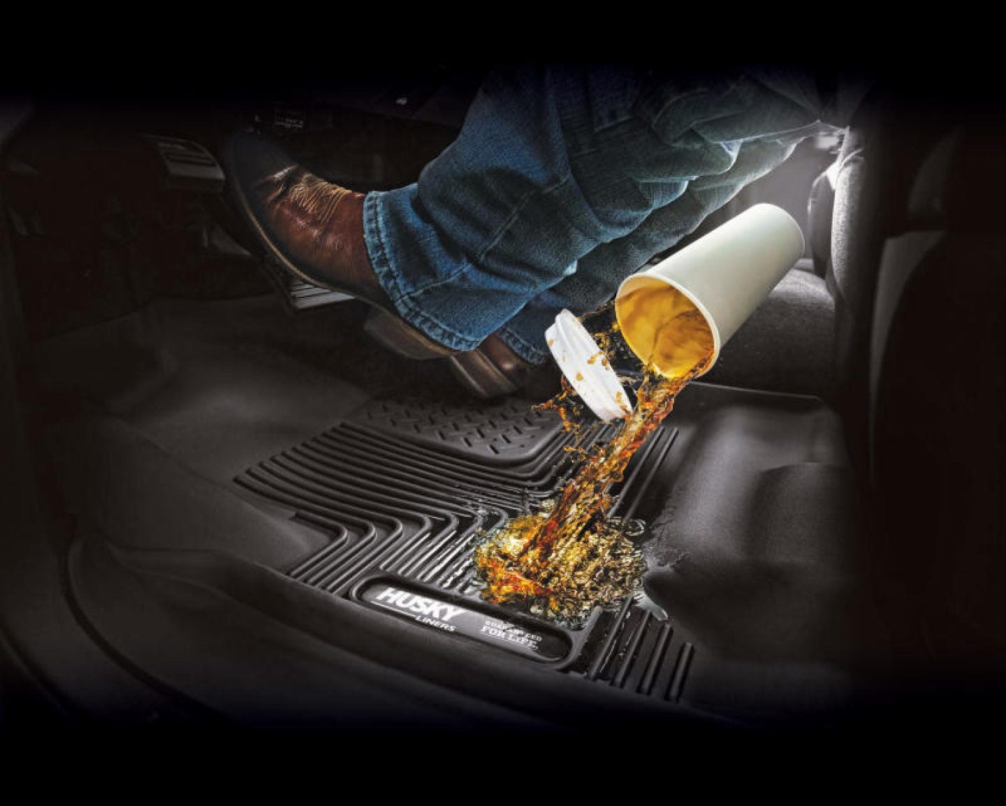 Husky Liners Ram 1500 DS Quad Cab X-Act Contour Seat Floor Mat, Rear