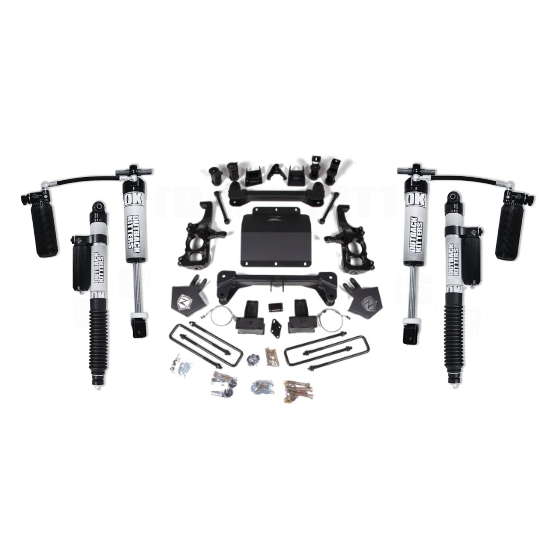 4" Lift Kit with OK 2.5" Remote Reservoir Shocks
