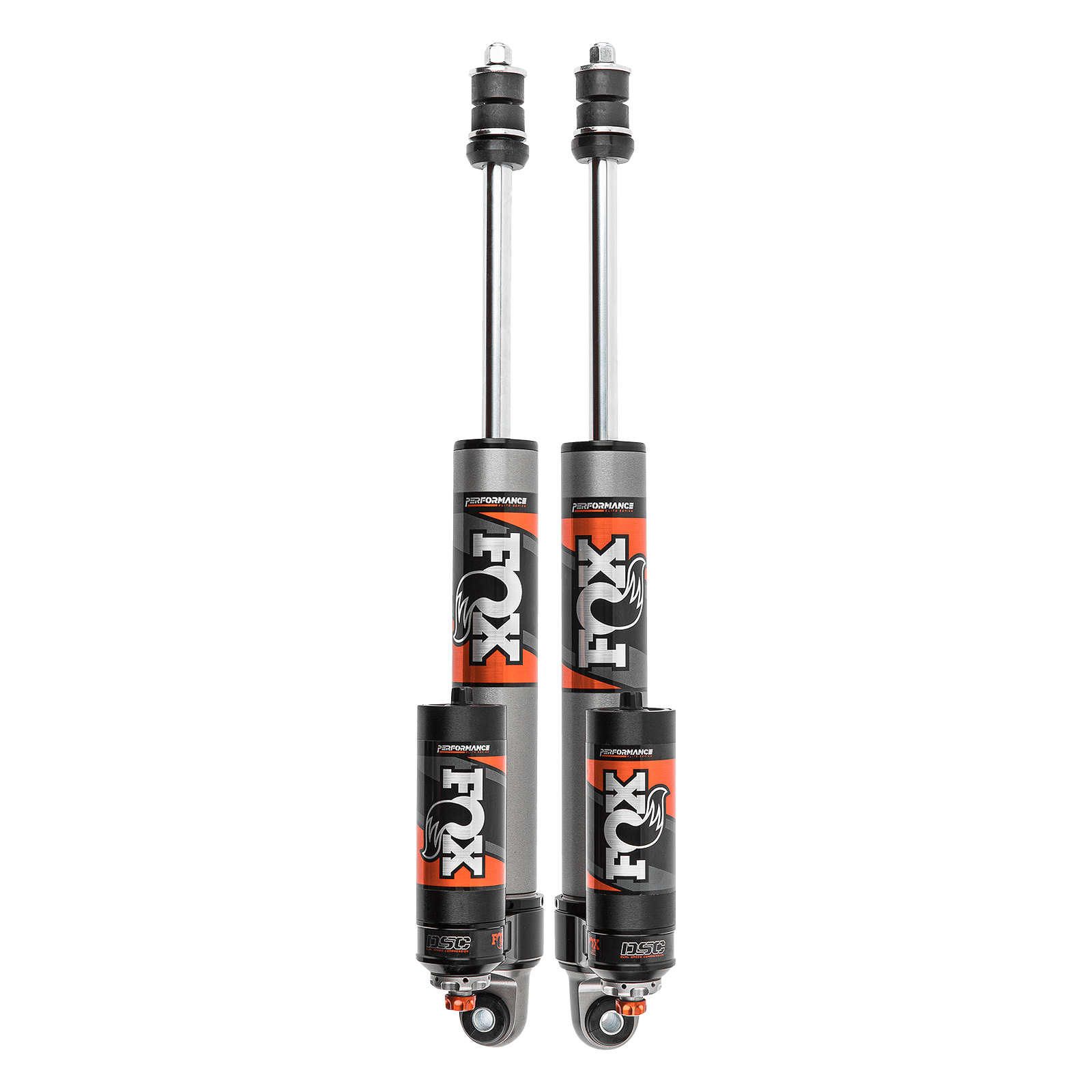 Kit: Rear FOX 2.5" Remote Reservoir Performance Elite, DSC, 6" Lift, Set of 2